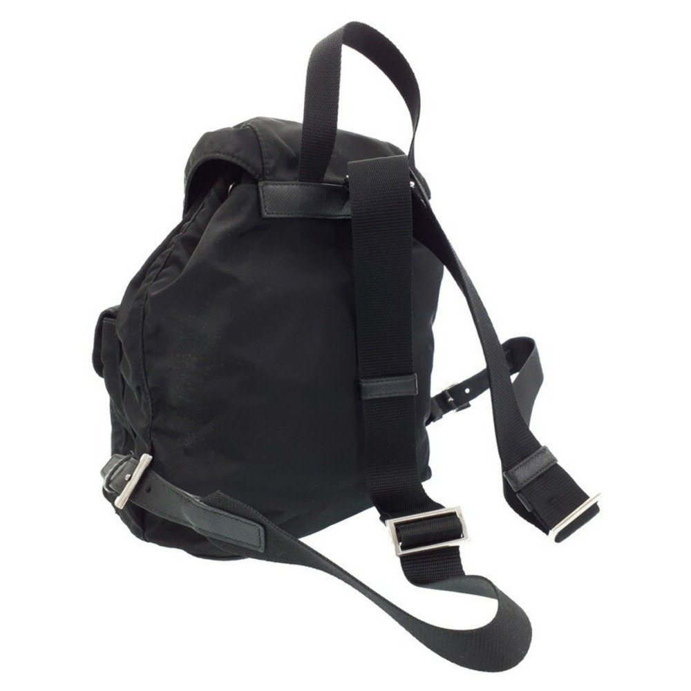 Prada Black Daybag Pocket Backpack Rucksack Tessuto Two